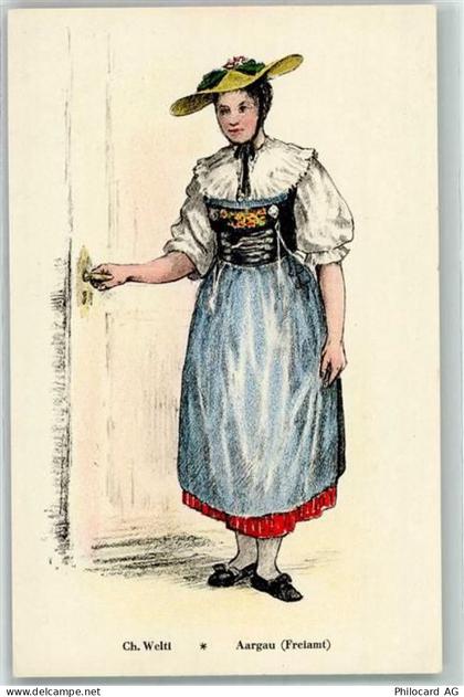 5630 Muri AG - Aargauer Trachtenfrau - 10585677