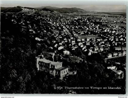 5430 Wettingen - Fliegeraufnahme mit Schartenfels - 13146343