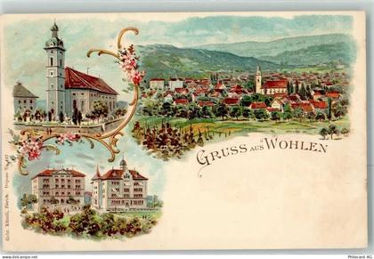 5610 Wohlen AG Lithographie Kirche Verlag Künzli Nr 107 - 13616374