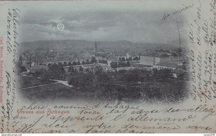 GRUSS AUS ZOFINGEN / CARTE A LA LUNE / CIRC 1899