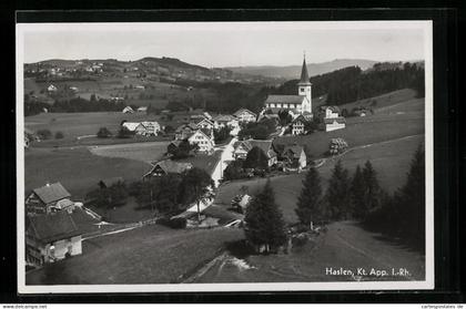 AK Haslen, Ortsansicht mit Kirche