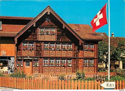Carte Postale - Suisse - AI Appenzell Rhodes-Intérieures - Appenzell - Bemaltes Haus des Glockensattlers - Hampi Fâssier