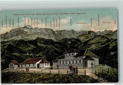 9107 Urnäsch 1910 - Panorama von der Hochalp bei Urnäsch Appenzell - 13095244