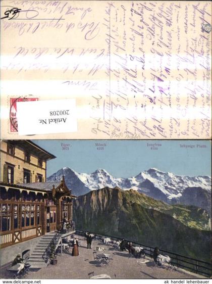 200208,Schynige Platte Eiger Mönch Jungfrau Gündlischwand Kt Bern