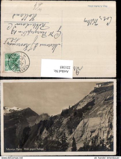 221385,Schynige Platte Blick geg. Sulegg b. Gündlischwand  Kt Bern