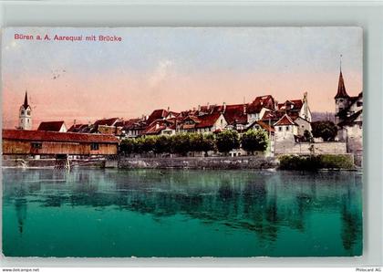 3294 Büren an der Aare - Aarequai mit Brücke - 13112517