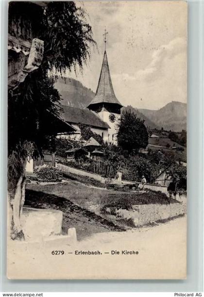 3762 Erlenbach im Simmental 1909 - Kirche - 10158064