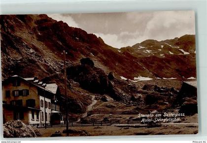 3863 Gadmen Gebrauchsspuren Steinalp am Sustenpass Hotel Steingletscher... - 10217661
