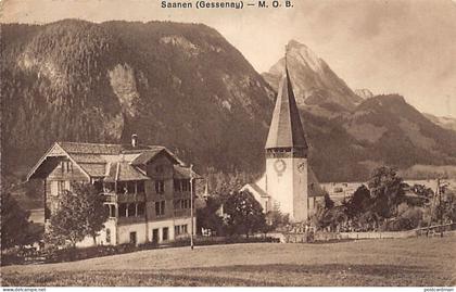 Suisse - Gessenay (BE) Saanen - Gesamtansicht - Kirche - Ed. Louis Burgy