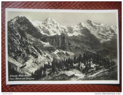 Gündlischwand (BE) - Schynige Platte-Bahn: Eiger, Mönch, Jungfrau