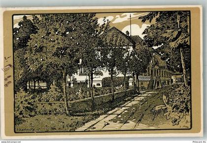 4950 Huttwil 1922 Künstlerkarte Gasthaus Pension Häbernbad - 13581864