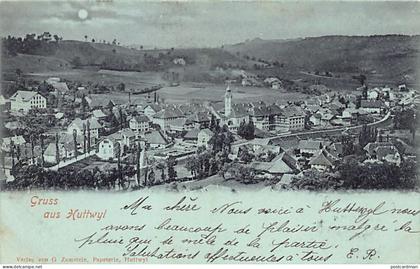 Schweiz - HUTTWIL (BE) Mondkarte - Totalansicht - Verlag G. Zumstein
