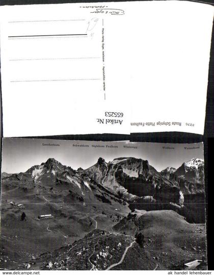 655253,Foto Ak Route Schynige Platte Faulhorn Gündlischwand Interlaken