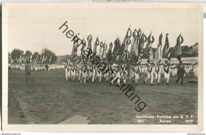Jubiläums-Turnfest des E. T. V. Aarau 1932 - Foto-Ansichtskarte - Verlag H. Schaub Höngg