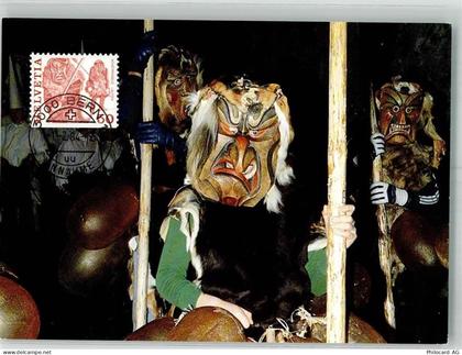 3177 Laupen BE Foto AK Masken Achetringele Briefmarke Bildseite - 38193746