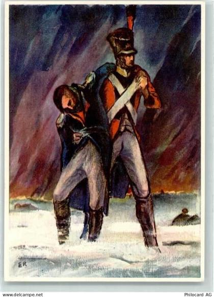 3177 Laupen BE - Soldatenhilfe Soldat mit Verletztem - 10609411