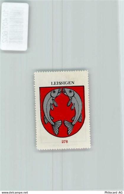 3706 Leissigen - Vignette Wappen Kaffee Hag 1920-1940 Fische - 10407602