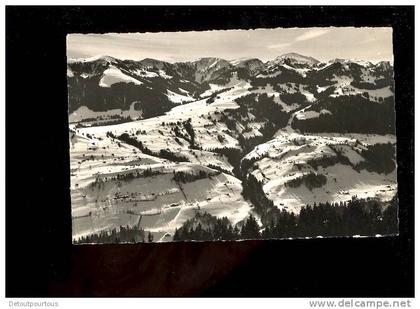 SIMMENTAL Niederhorn Abfahrt gegen Oberwil Lenk ( Bergwirtschaft Rossberg Fam. Wyssmüller