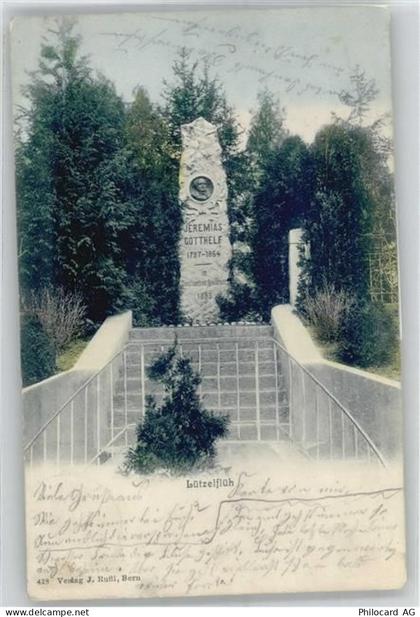 3432 Lützelflüh-Goldbach - Gedenkstein Jereias Gotthelf - 51091531