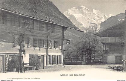 Schweiz - MATTEN BEI INTERLAKEN (BE) Dorfpartie - Verlag Gabler 7135