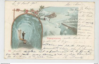 SUISSE - BERN - Eigergletscher (1901) - Carte postée à MATTEN bei INTERLAKEN