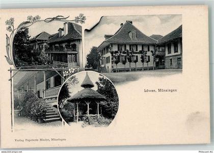 3110 Münsingen Foto AK Pension Löwen - 13596363