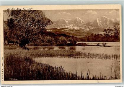 3074 Muri b. Bern 1909 - An der Aare sign. A Gurtner - 10618862