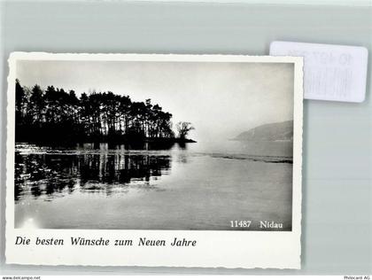 2560 Nidau FOTO KEINE AK Neujahr Ufer Foto 10cm x 7cm, rückseitig Haftsp... - 10497371