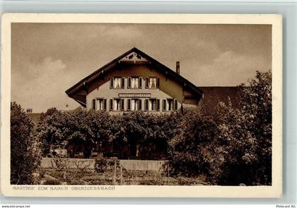 3672 Oberdiessbach 1928 Gebrauchsspuren Gasthof zum Bären AK - 13098241