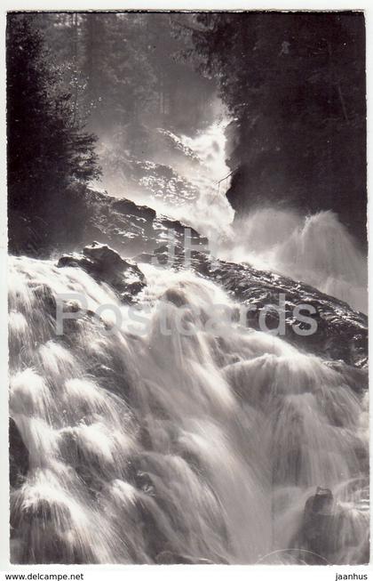 Lenk i. S. - Die Simmenfalle bei Oberried - waterfall - 17754 - Switzerland - old postcard - unused