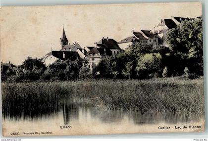 3235 Erlach 1907 Gebrauchsspuren Cerlier Lac de Bienne - 10217856