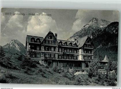 3754 Diemtigen 1922 Gebrauchsspuren Hotel Grimmialp - 38221121