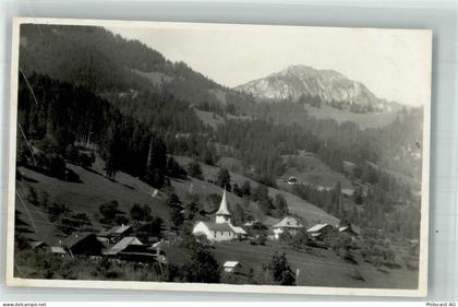 3765 Oberwil im Simmental 1930 Foto AK Kirche - 10742599