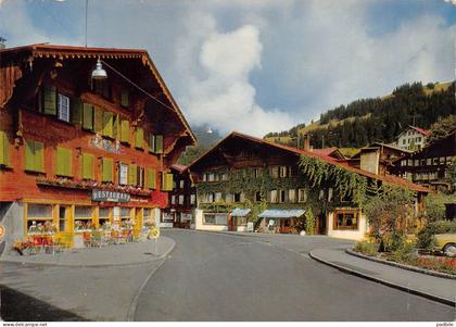 carte postale Suisse Saanen (fr) Gessenay   restaurant  très beau plan