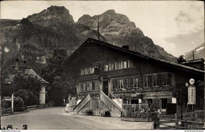 CPA Gsteig bei Gstaad Kanton Bern, Shell Tankstelle