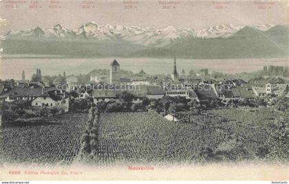 Neuveville La Neuenstadt Bielersee Preles BE Panorama Bielersee Alpen