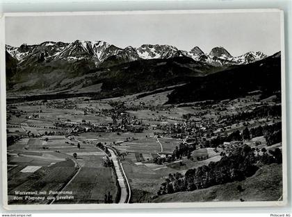 3665 Wattenwil Gebrauchsspuren mit Panorama vom Flugzeug aus gesehen - 10218131