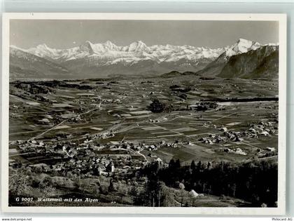 3665 Wattenwil Gebrauchsspuren Wattenwil mit den Alpen - 13132534