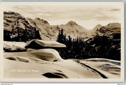 3823 Wengen - Alphüttten bei Wengen Winter - 12113289