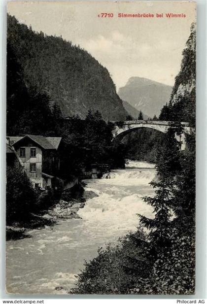 3752 Wimmis 1914 - Simmenbrücke - 10617853