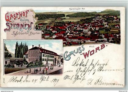 3076 Worb 1899 BOAKC Gasthaus Sternen Lithographie - 13700429