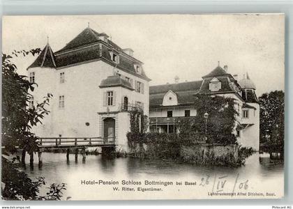 4103 Bottmingen 1906 - Hotel Schloss Bottmingen Wasserschloss - 10193766