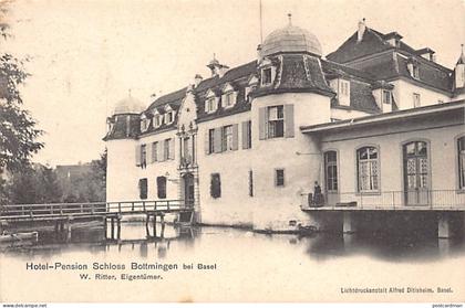 Schweiz - BOTTMINGEN (BL) Hotel-Pension Schloss Bottmingen - W. Ritter, Eigentümer - Verlag A. Ditisheim