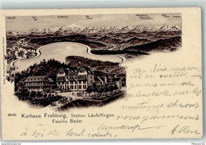 4448 Läufelfingen 1902 Lithographie Kurhaus Frohburg Familie Bader - 13271444