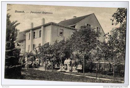 cpa SISSACH pensionat Regenass écolières jeunes filles à la pose - h speiser