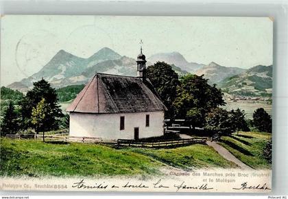 1636 Broc 1905 Foto AK Kirche Kapelle des Marches - 38194575