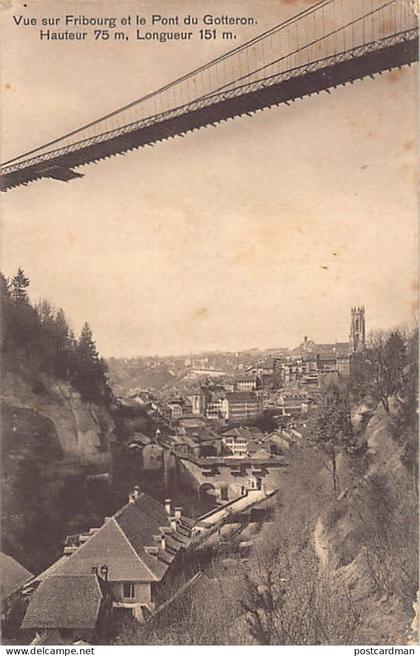 Suisse - FRIBOURG - Pont du Gotteron - Ed. Franco-Suisse 248