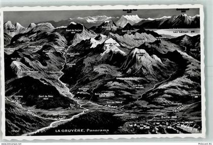 1663 Gruyères - Bergpanorama - 10392204