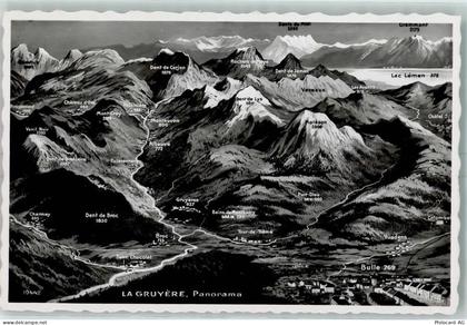 1663 Gruyères - La Gruyeres Panorama - 10395935