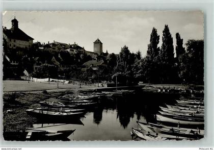 3280 Murten Morat 1938 Foto AK Morat le Port , viele Ruderboote AK - 10137624